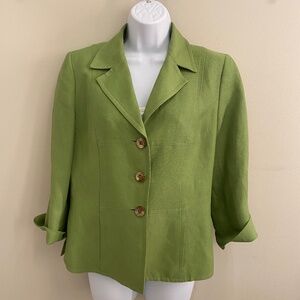 Dana Buckman Size 4 Lime Green Blazer